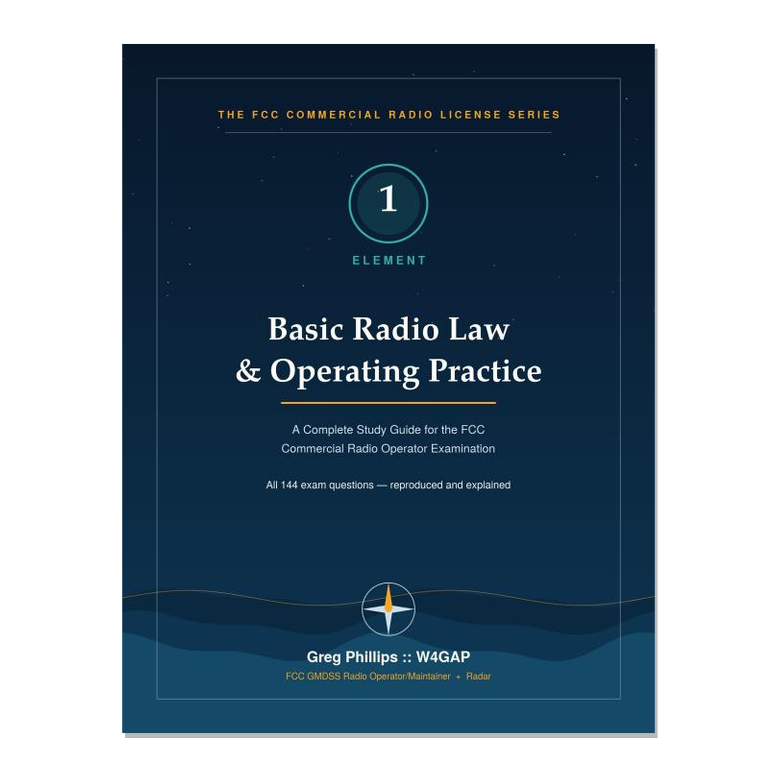 Front cover of the FCC Element 1 textbook, Basic Radio Law and Operating Practice.