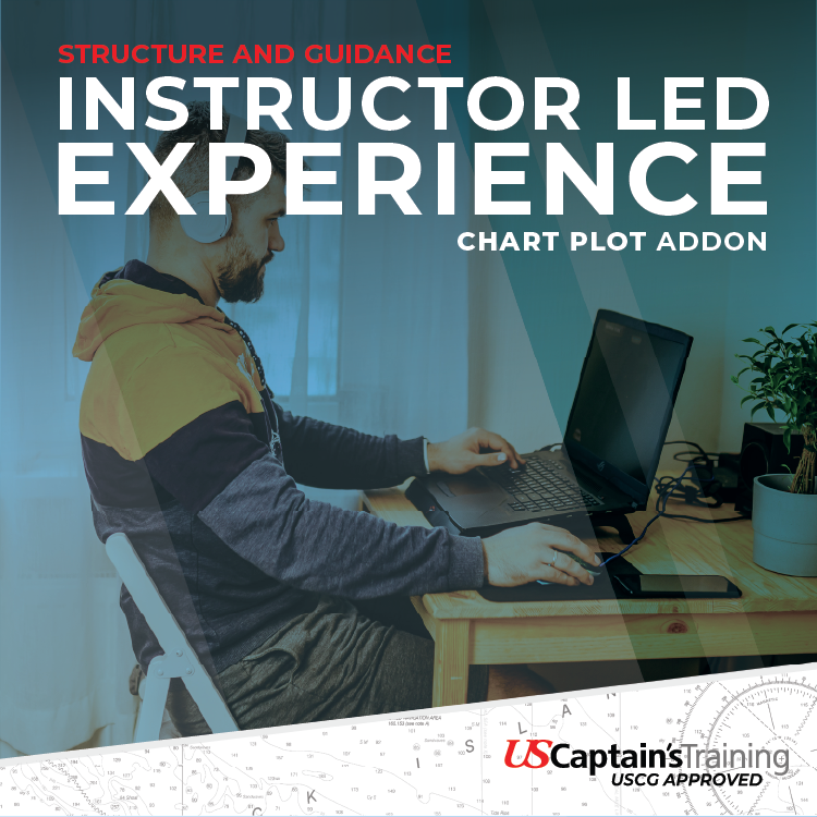 US Captain's Training Chart Plot Exam Module with live web conference led by a USCG-approved instructor.